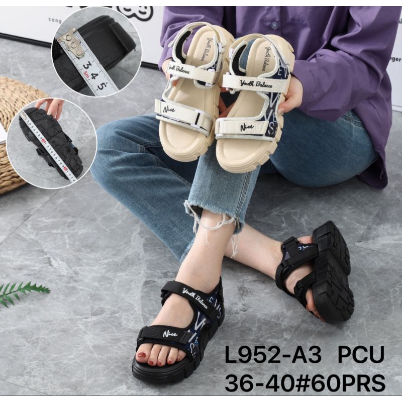 Sandal Gunung Tali Korea Wanita Import Balance 952