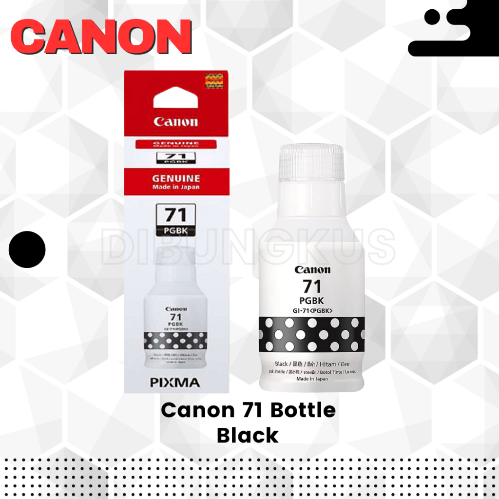 

Tinta Canon 71 Black Hitam PGBK Original 100%