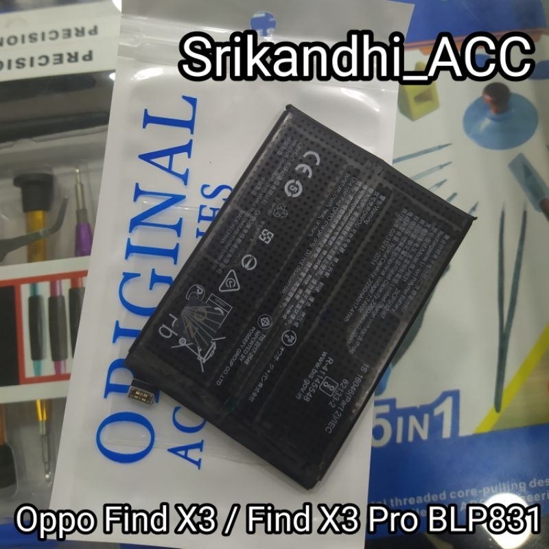 Battery Batre Opo Find X3 Batterai Find X3 Pro Batrei BLP831