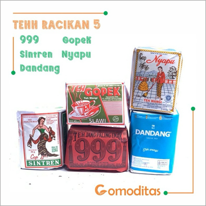 

Paket teh solo 5 macam teh tubruk racikan angkringan