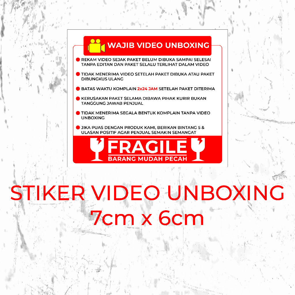 

STIKER VIDEO UNBOXING (10 pcs)