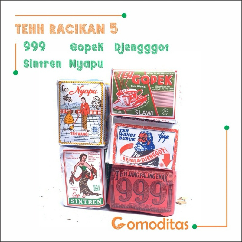 

Paket teh solo 5 macam teh tubruk racikan angkringan