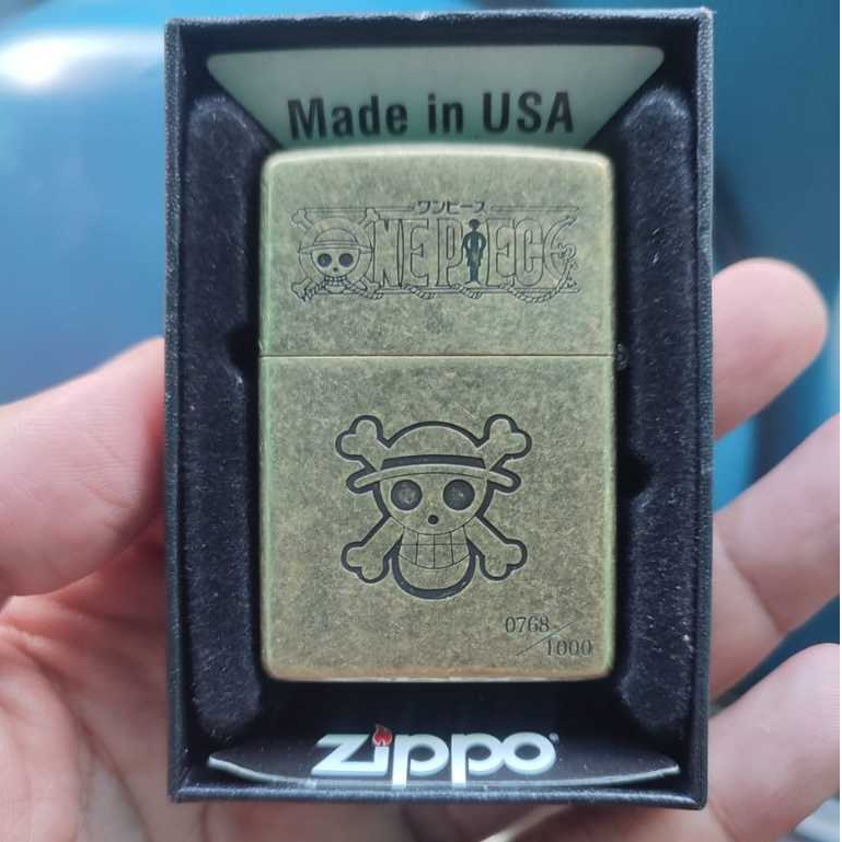 Zippo Korek Motif One Piece Monkey D Luffy