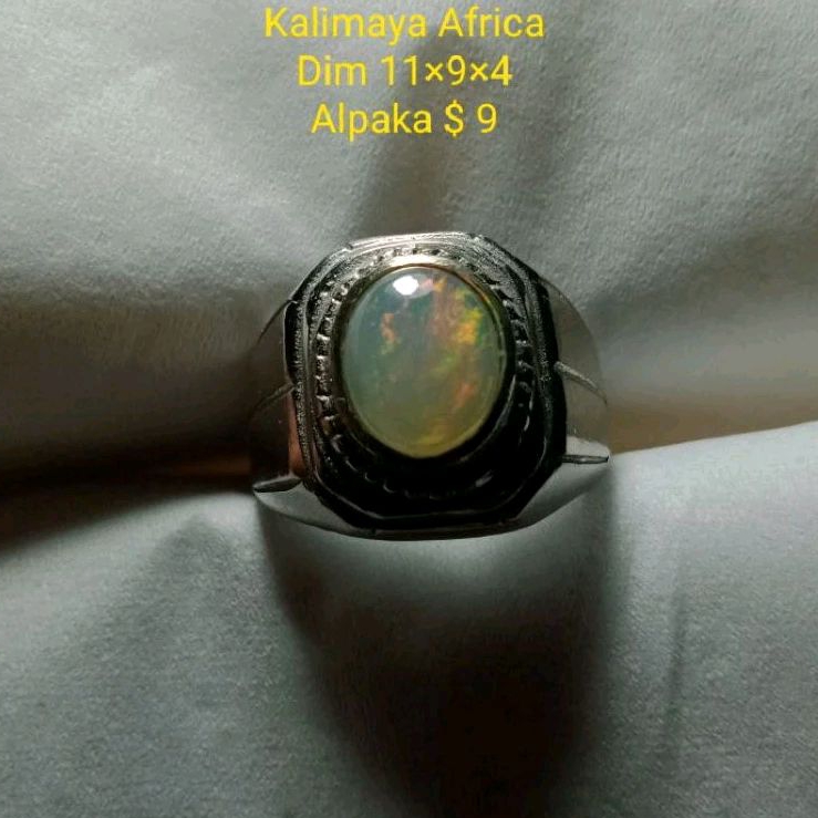 Cincin Batu kalimaya kristal full jarong asli