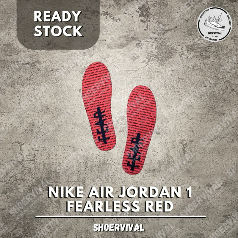 [READY STOCK] Air Jordan 1 Insoles Fearless Red