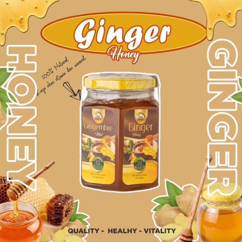 

GINGER HONEY UNI SMART - Madu jahe herbal 100% NATURAL ORIGINAL 350 gram