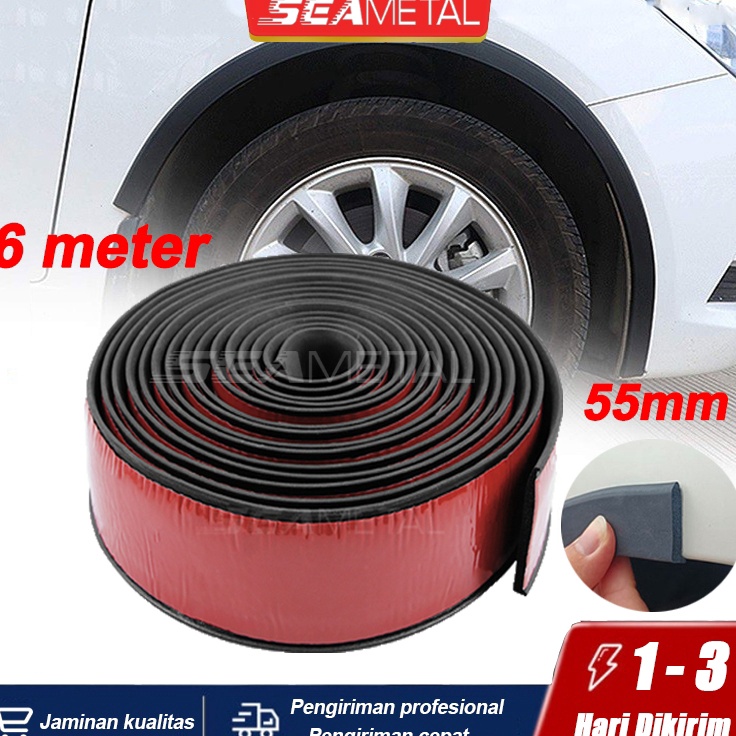 QEJ SEAMETAL Stiker Pelindung Fender Mobil Karet Fender Mobil Over Fender Universal Fender Mobil Kar