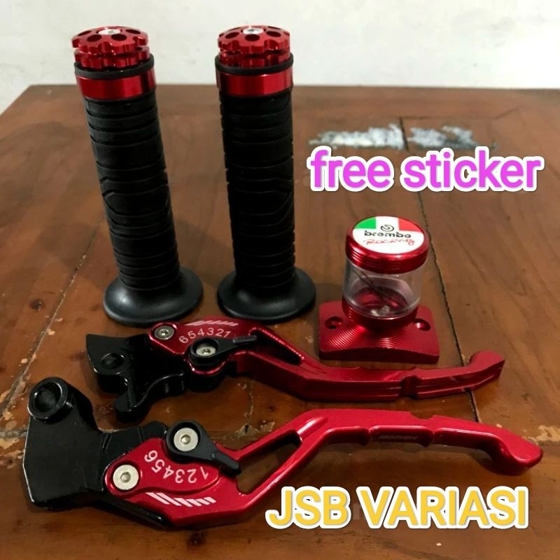 Handle Rem + Handgrip + Tutup Tabung Rem RX King Vixion Scoopy R15 XABRE - JSB VARIASI