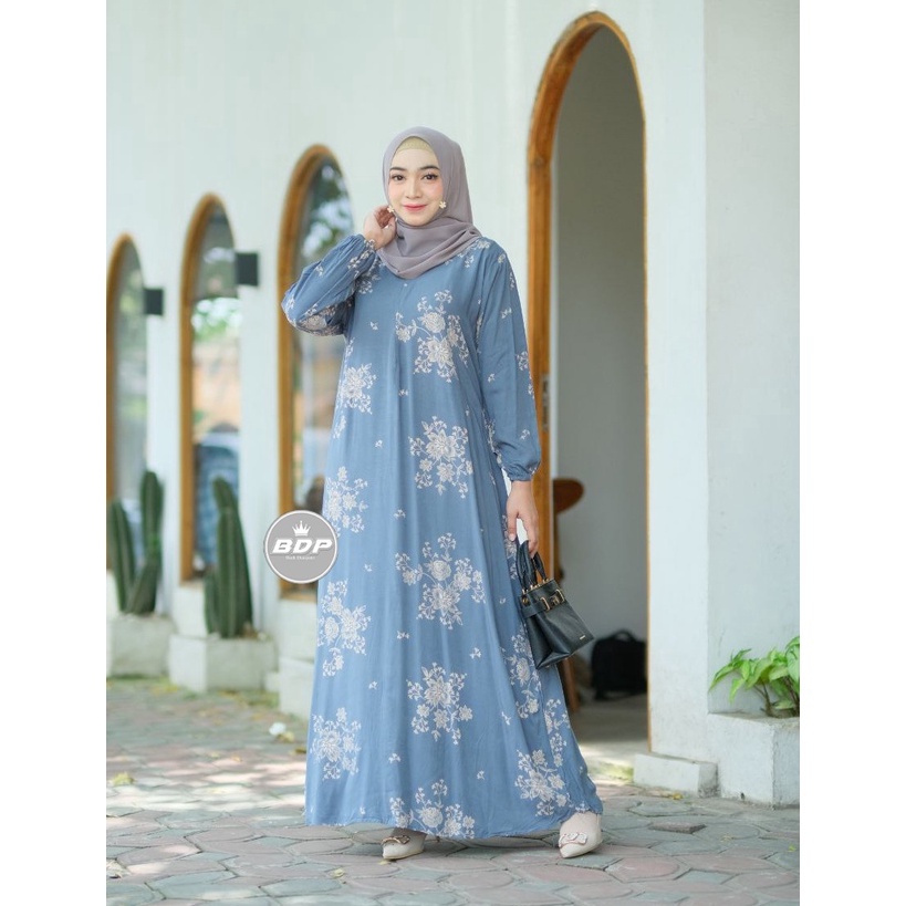 Cepaat KodeVv2V6 DIANPUTRI DASTER ARAB  GAMIS JEJE  RAYON SUPER GRADE A ORI MODEL RESLETING DEPAN BU