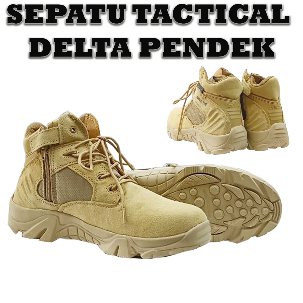 Delta inch Tactical Sepatu Tactical 6 Inci Pria untuk Outdoor dan Boots Gurun Sepatu Tactical 6 Inci