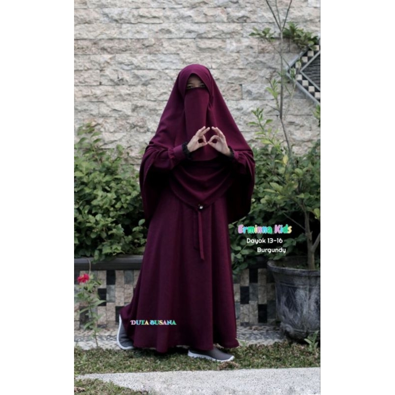 EY- GAMIS ANAK ERMINA KIDS DAYAK GAMIS SET POLOS BY. DUTA BUSANA