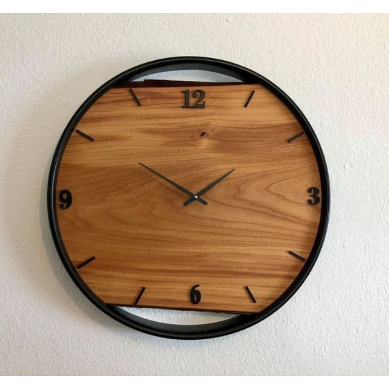 Jam Dinding Retro klasik modern kayu jati