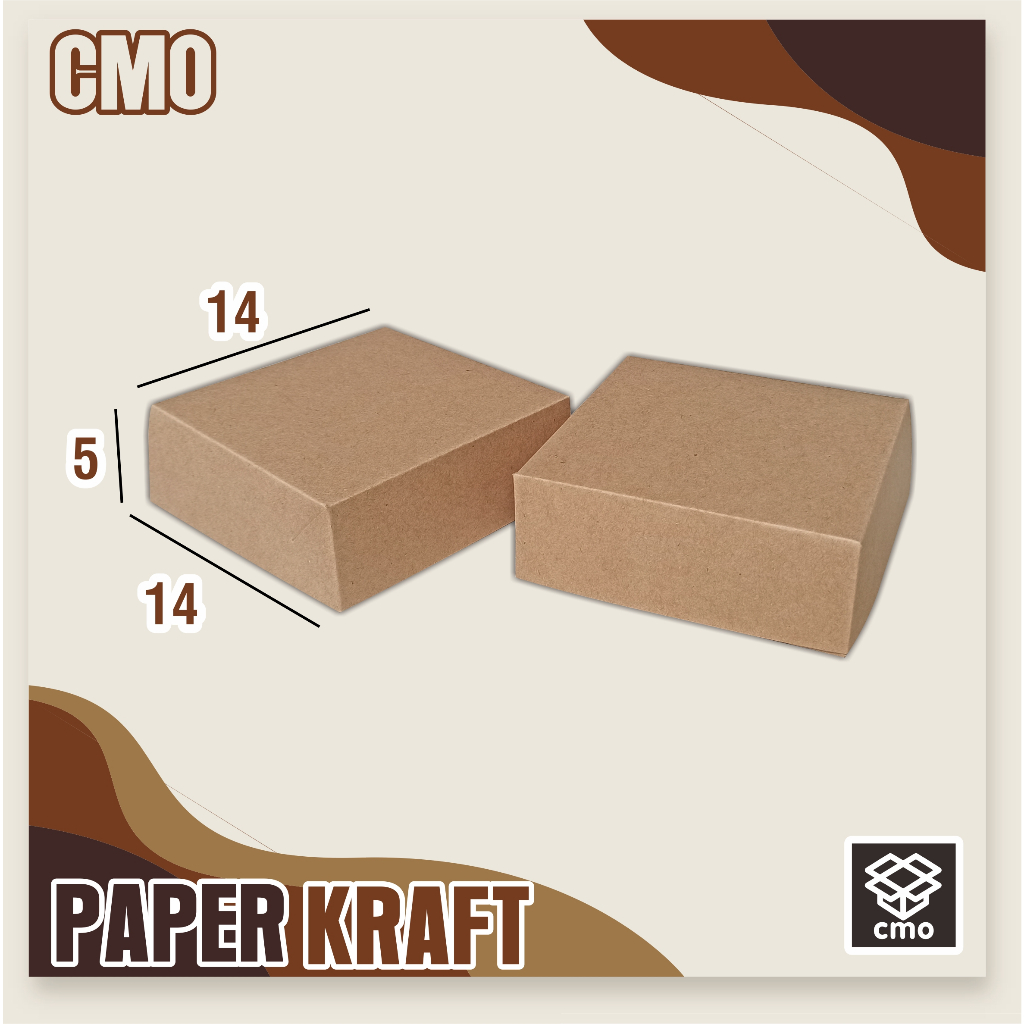 

100 PCS PAPER BOX 14x14x5