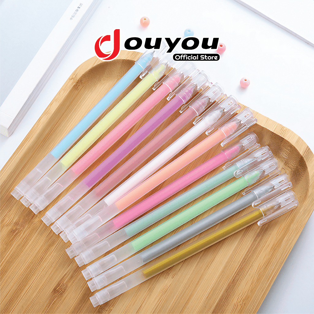 

Pena Gel Glitter Aesthetic 0.7 mm Pulpen Warna Warni Alat Tulis Sekolah ATK013