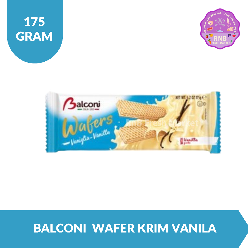 

Balconi Wafer Krim Vanila Netto 174 Gram