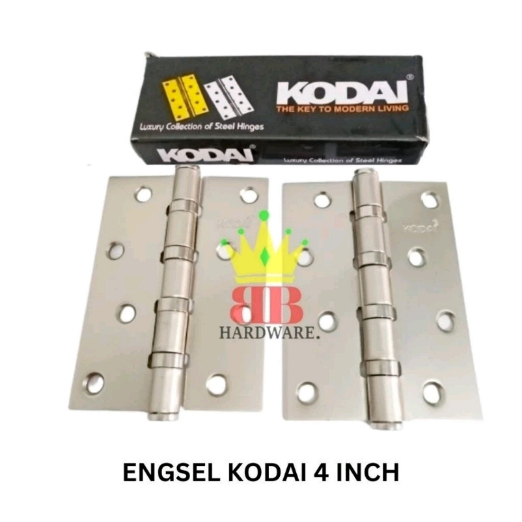 ENGSEL KODAI 4 INCH SILVER DAN GOLD / ENGSEL PINTU JENDELA