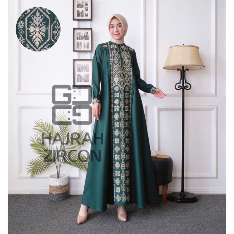 terbaru gamis hajrah zircon lokal premium toyobo