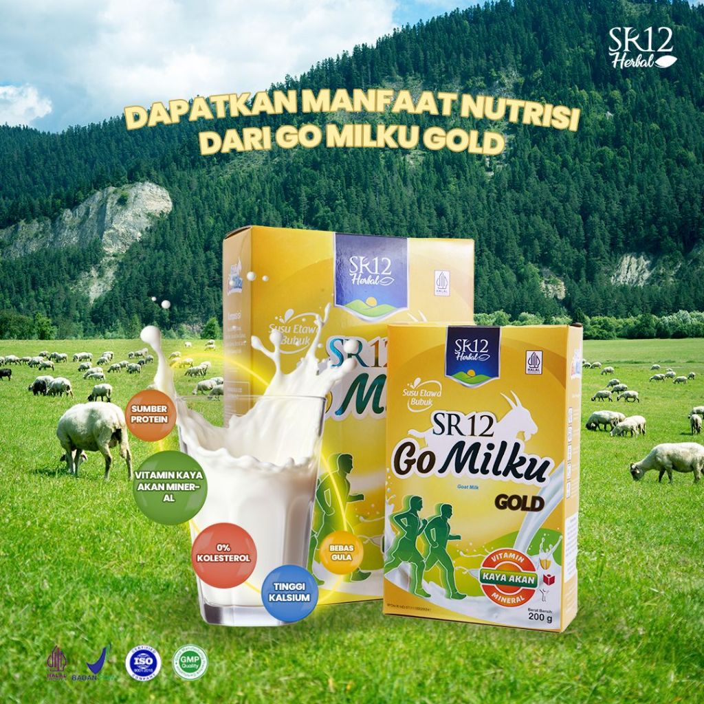 

Susu nyeri sendi dan tulang untuk lansia dan asam urat etawa gomilku Gold SR12