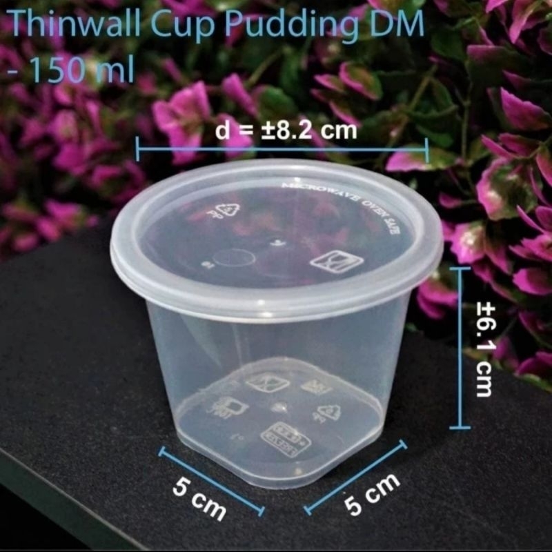 Thinwall Dm 150ml / Cup Puding Dm 150ml isi @25set