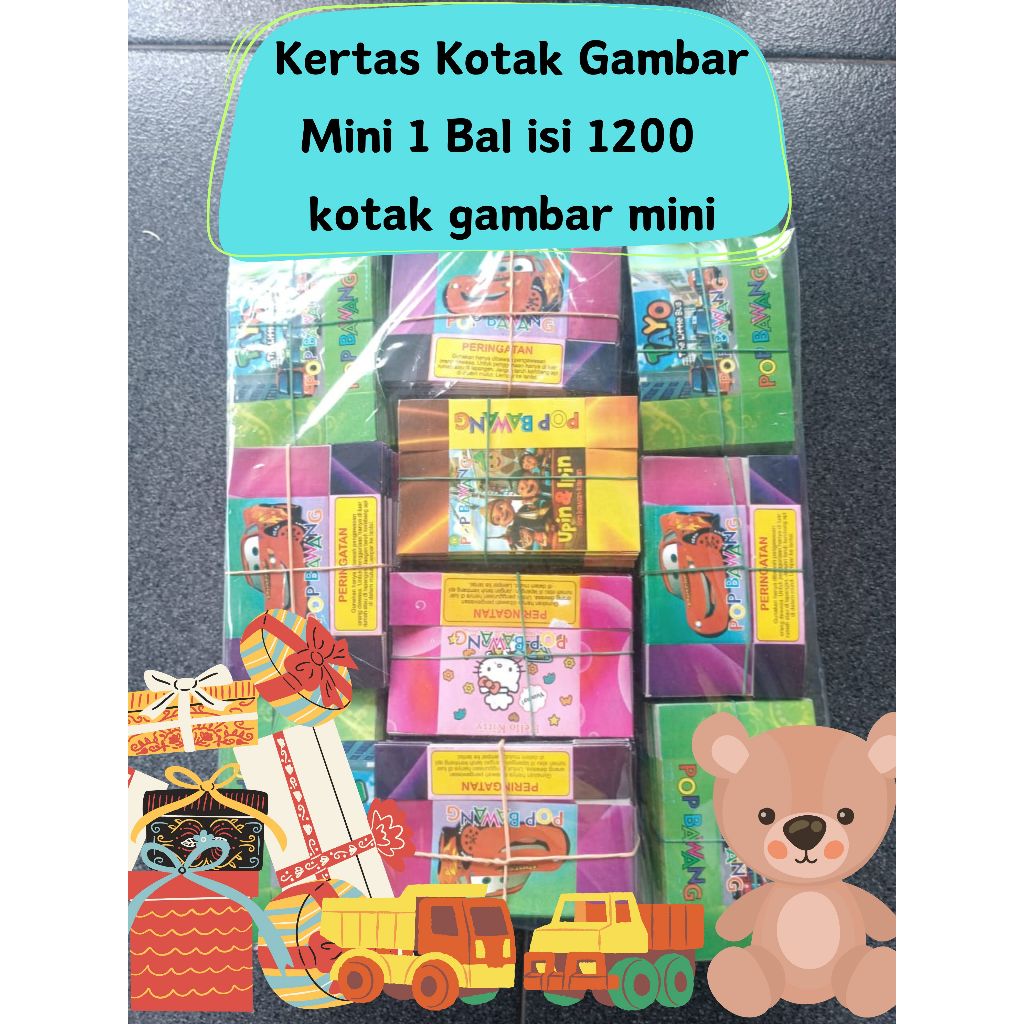 

KERTAS KOTAK KADO MINI POP BAWANG 1 BAL