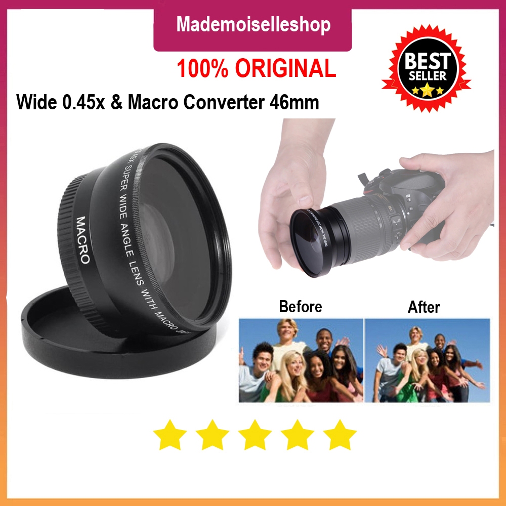 Wide Macro Lens Converter 46mm for Panasonic Lumix Lens 14-42mm - Olympus Canon Sony Zeiss