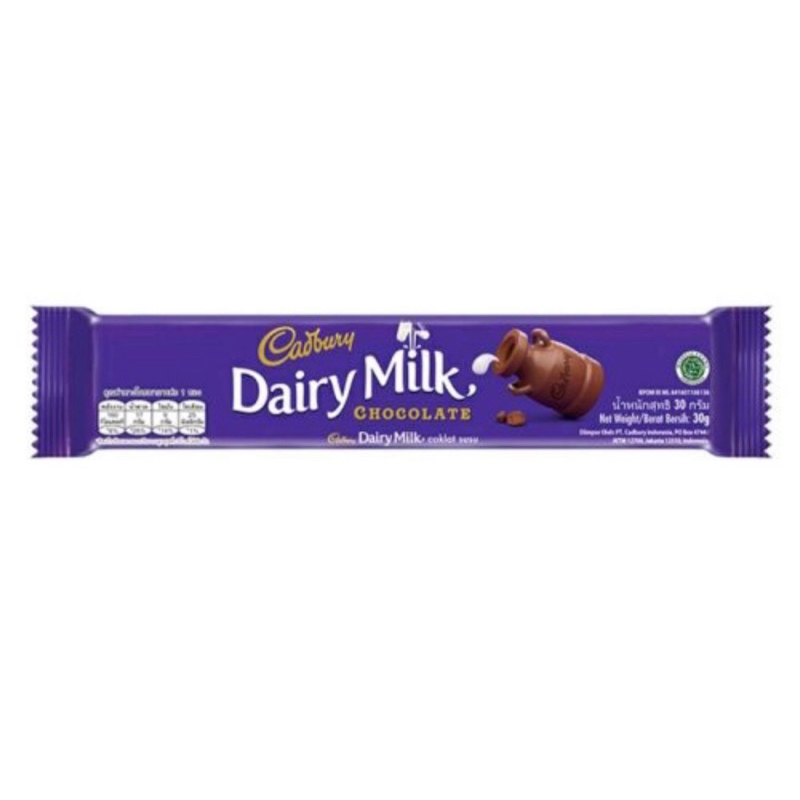 

Cadbury Dairy Milk Cokelat 30 gram