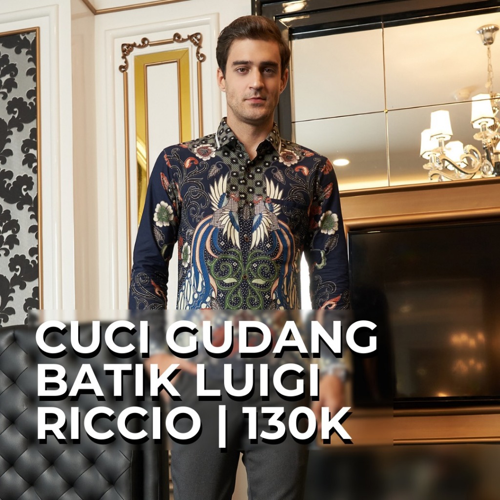 LUIGI RICCIO KEMEJA BATIK PRIA SALE NOTA KHUSUS SHOPEE LIVE