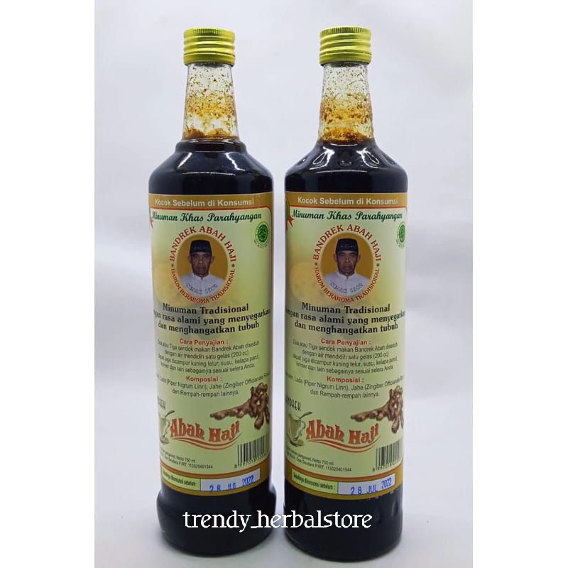 

Bandrek Abah Haji Ciwidey 1 botol 750ml