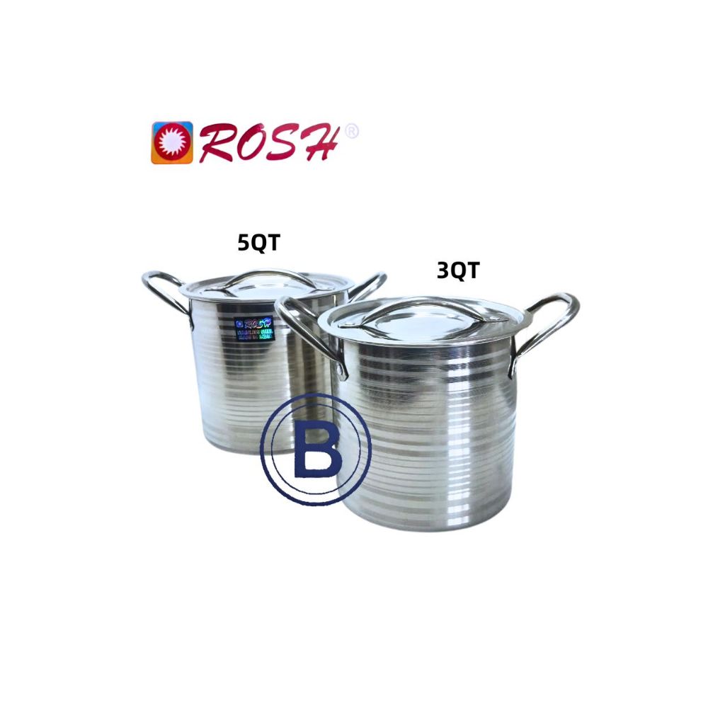 Rosh Stock Pot Set 2 pcs Panci Sup Stainless Steel