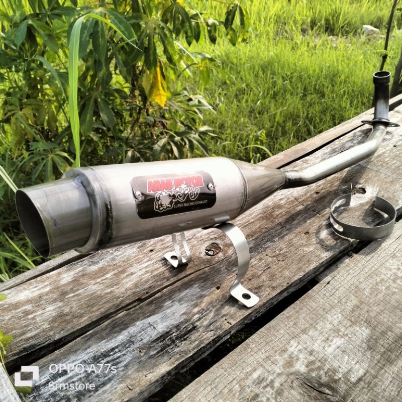 Knalpot racing AHAU pernis Supra x Supra lama cc100 Supra fit Revo lama