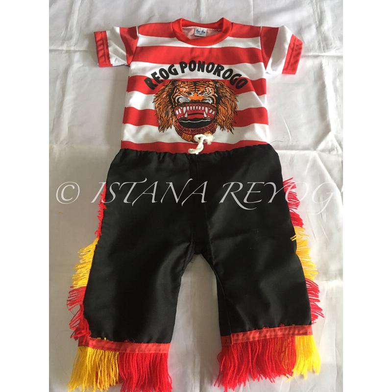 baju anak / baju reog anak / set pakaian reog kecil