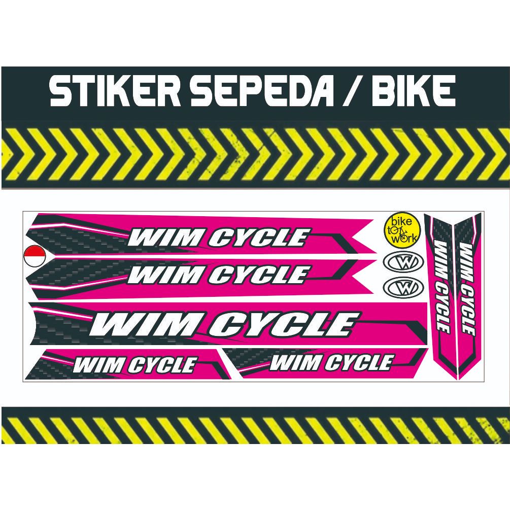 striping SEPEDA WIMCYCLE BIKE STICKER