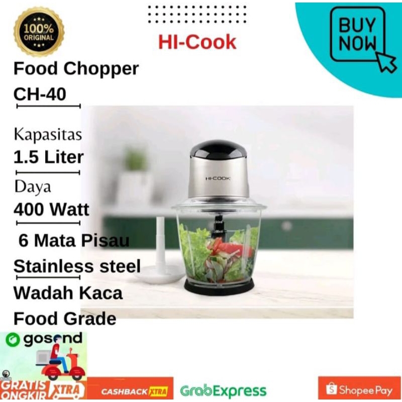 Hi Cook Food Chopper CH-40