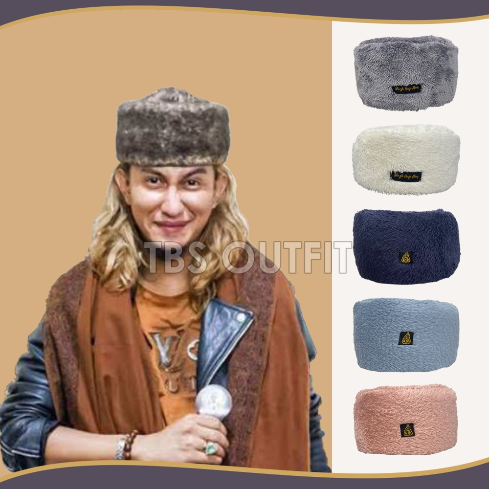 Peci BULU RUSIA Bukhara Premium Kopiah Ottoman Turki Solat Cak Nun Habib Bahar Maiyah Khabib Nurmago