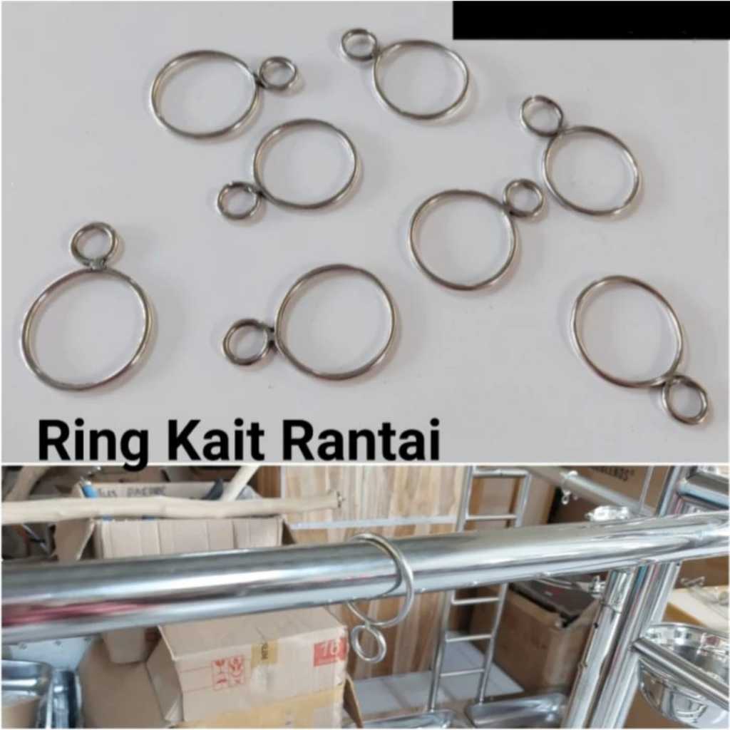 Ring Kait Cantolan Rantai Pada Tangkringan Tripot Burung Parrot Ring 8