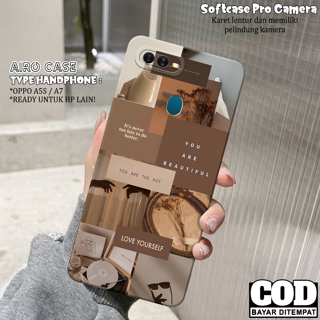 Case OPPO A5S/A7 Terbaru - Softcase OPPO A5S/A7 - Fashion Case AESTHETICE - Casing OPPO A5S/A7 - Sof