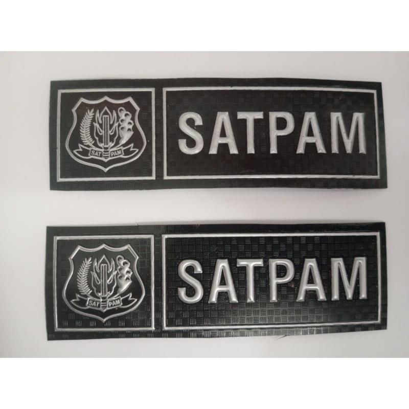 

label patch satpam timbul embos