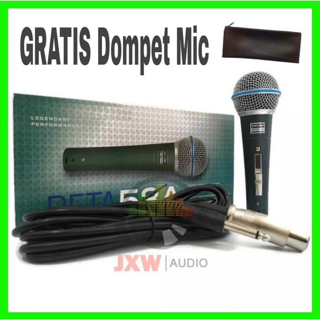 MIC KABEL BETA 58A/ MICROPHONE KABEL BETA58 A / MIC BETA58A MURAH