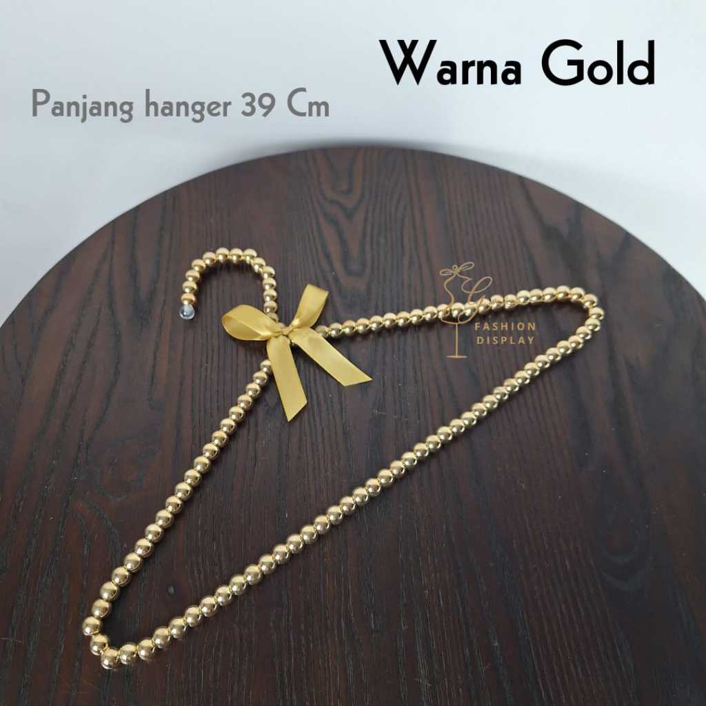 Hanger Mutiara Gantungan Baju Monte Mute Premium Hanger Korea Hanger Unik Hanger Butik Boutique (BH)