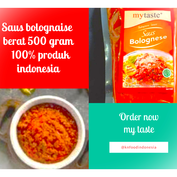 

Saus Bolognaise My Taste 500 gr - Saus Bolognaise Spaghetti My Taste 500gram