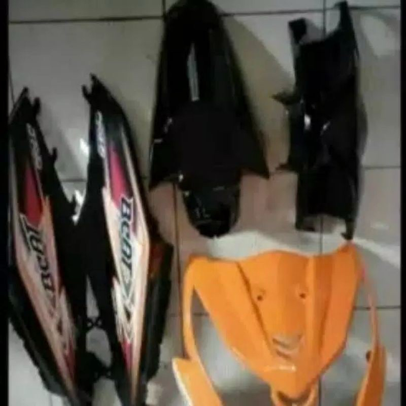 Cover Body Halus Honda Beat FI Orange