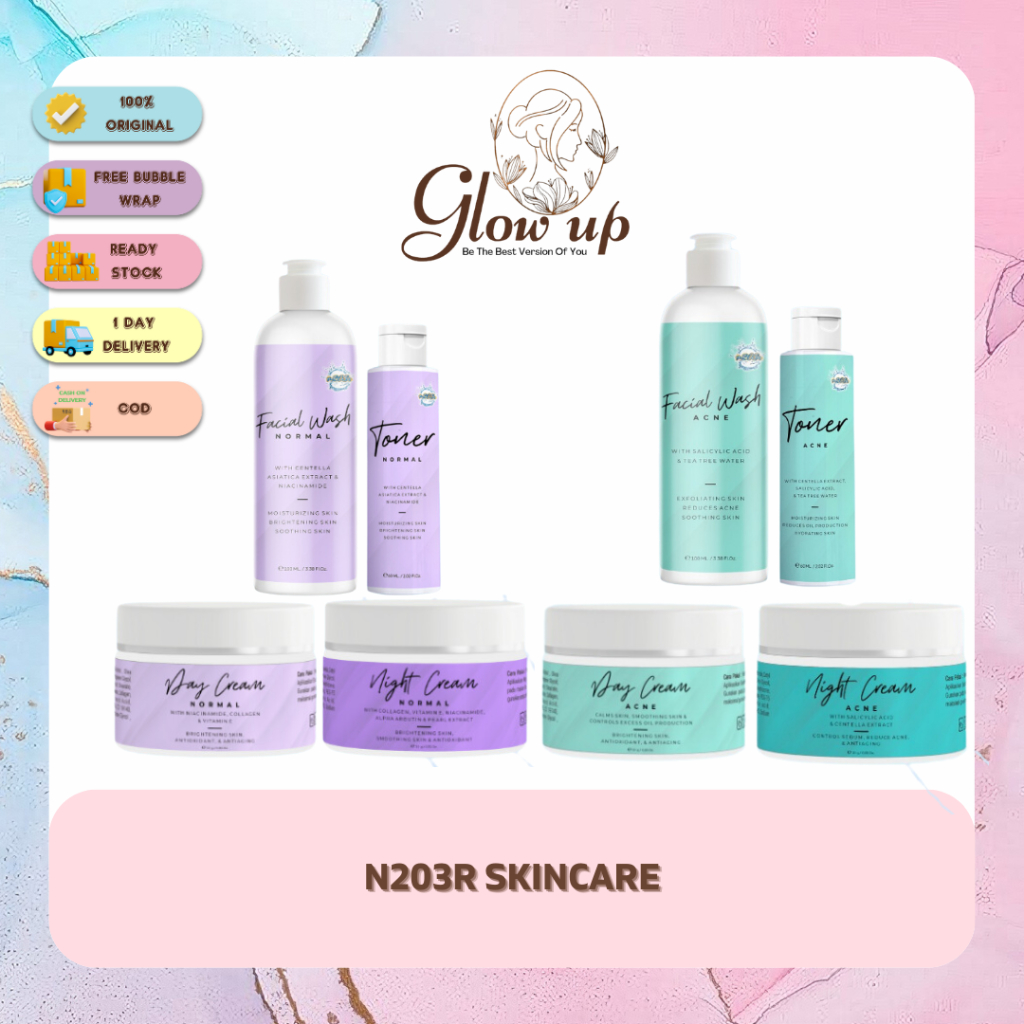 N203R Friendly Series Paket Brightening Mencerahkan Wajah Paket Skincare N203R Paket Acne Friendly S