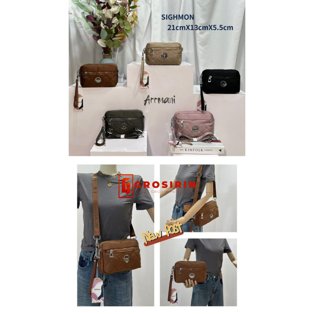 Grosirinaja Official Tas Selempang Sighmon Slingbag Wanita