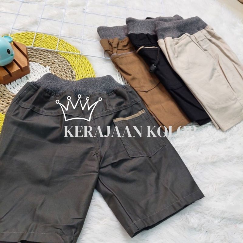 CELANA ANAK LAKI-LAKI CELANA CHINO RIB PENDEK ANAK UMUR 1-14 TAHUN