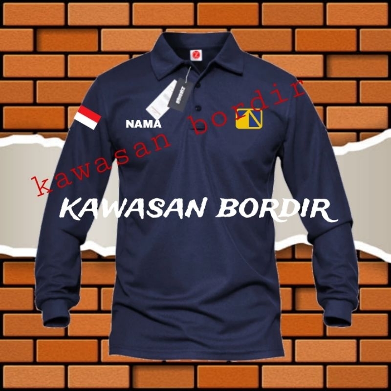 Terbaru polo shirt PAMA kaos PAMA seragam PAMA baju PAMA kaos PT PAMA seragam PT PAMA full bordir..