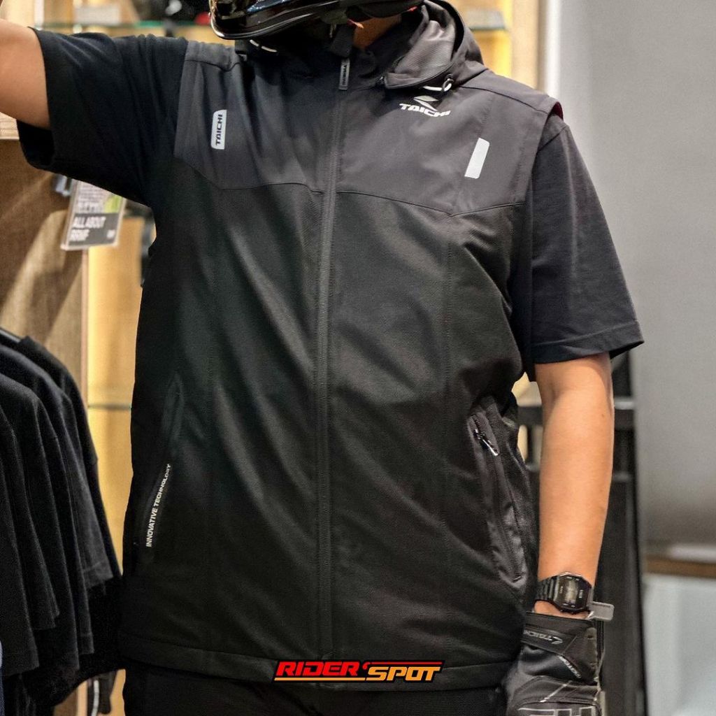 Jaket Motor TAICHI VEST RSJ-337 Vest Black Jacket Original Touring