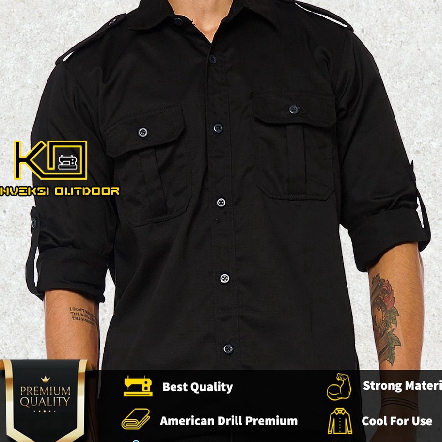 Star Seller BAJU KEMEJA PDL LAPANGAN OUTDOOR INDOOR PRIA LENGAN PANJANG  Seragam Kerja Kantor Group 