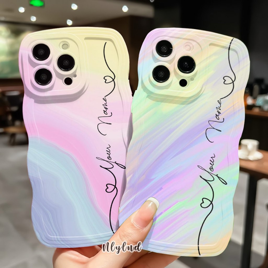 CASE GELOMBANG REQUEST NAMA UNTUK HP SAMSUNG A05 A05S A72 A24 A03S A23 4G A03 CORE A01 A52 A50 A10S 