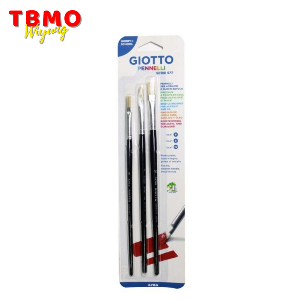 

TBMO Giotto Pennelli Kuas Lukis Art Brush Flat Series 577 26200