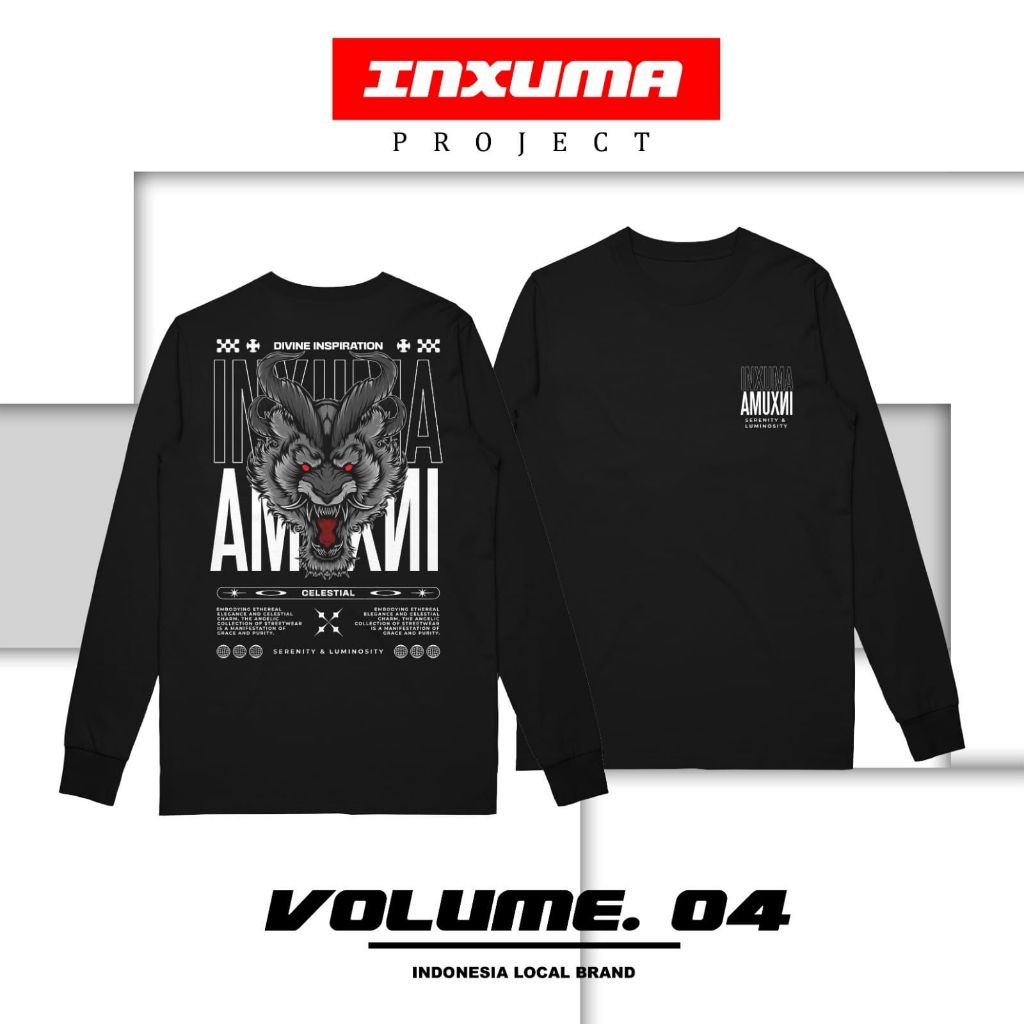 Inxuma Project - Baju Disto / Baju Denim / Kaos Distro Pria / Oversize / Kaos Denim Pria